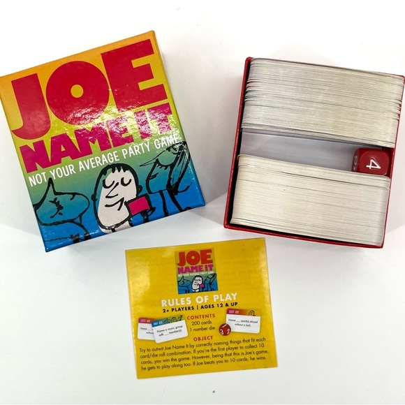 Joe Name It Not Your Average Party Game By Gamewright COMPLETE - Picture 3 of 3